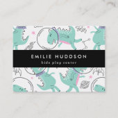 Ruimtedinosaurussen, Kinder speelcentrum, activite Visitekaartje (Voorkant)