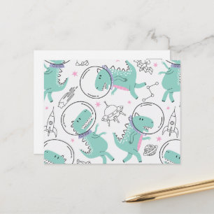 Ruimtedinosaurussen, Schattigee dinosaurussen, rui Briefkaart