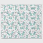 Ruimtedinosaurussen, Schattigee dinosaurussen, rui Cadeaupapier (Vlak)