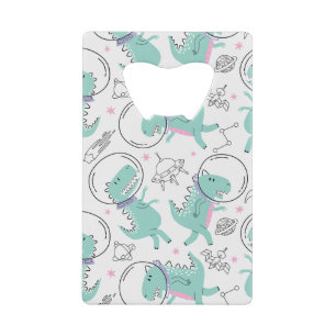 Ruimtedinosaurussen, Schattigee dinosaurussen, rui Creditkaart Flessenopener