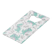 Ruimtedinosaurussen, Schattigee dinosaurussen, rui Creditkaart Flessenopener (Achterkant Gekanteld)