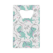 Ruimtedinosaurussen, Schattigee dinosaurussen, rui Creditkaart Flessenopener (Achterkant)