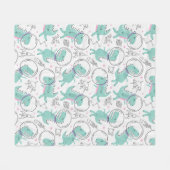 Ruimtedinosaurussen, Schattigee dinosaurussen, rui Fleece Deken (Voorkant (Horizontaal))