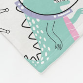 Ruimtedinosaurussen, Schattigee dinosaurussen, rui Fleece Deken (Hoek)