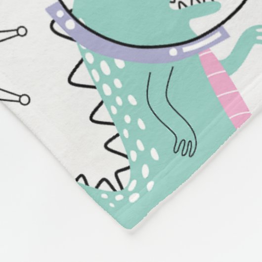 Ruimtedinosaurussen, Schattigee dinosaurussen, rui Fleece Deken (Hoek)