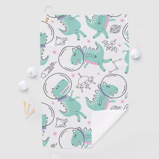 Ruimtedinosaurussen, Schattigee dinosaurussen, rui Golfhanddoek (Insitu)