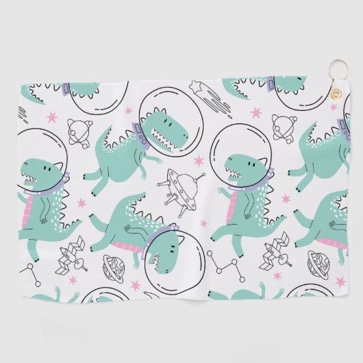 Ruimtedinosaurussen, Schattigee dinosaurussen, rui Golfhanddoek (Horizontaal)