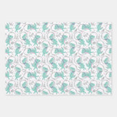 Ruimtedinosaurussen, Schattigee dinosaurussen, rui Inpakpapier Vel (Voorkant 2)