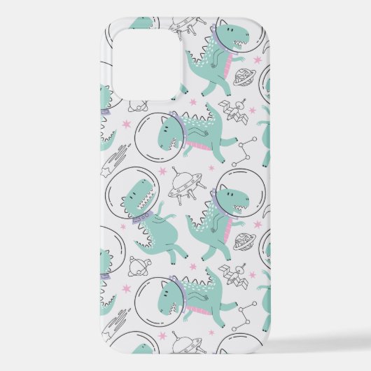 Ruimtedinosaurussen, Schattigee dinosaurussen, rui iPhone Hoesje (Achterkant)