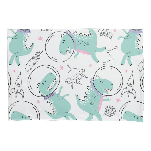 Ruimtedinosaurussen, Schattigee dinosaurussen, rui Kussensloop (Voorkant)