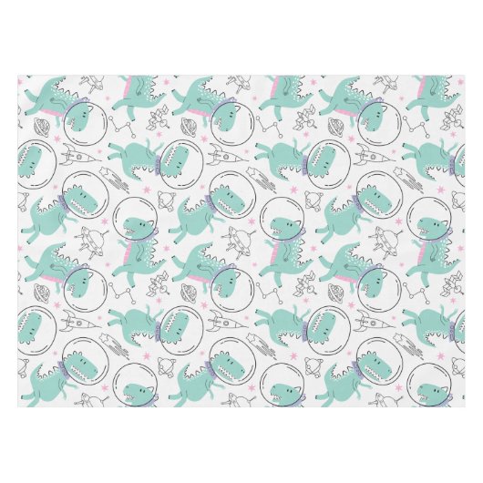 Ruimtedinosaurussen, Schattigee dinosaurussen, rui Tafelkleed (Voorkant (Horizontaal))