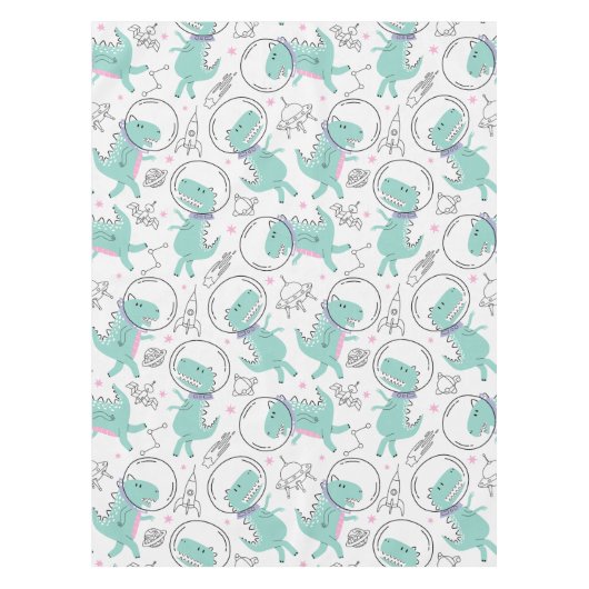 Ruimtedinosaurussen, Schattigee dinosaurussen, rui Tafelkleed (Voorkant)