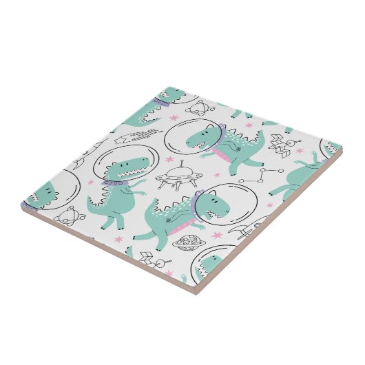 Ruimtedinosaurussen, Schattigee dinosaurussen, rui Tegeltje (Zijkant)