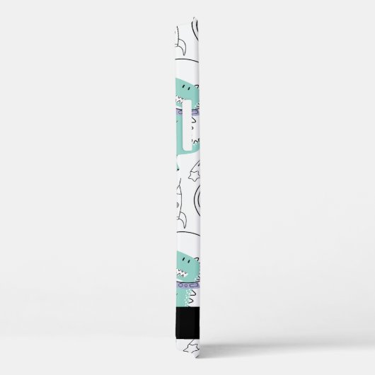 Ruimtedinosaurussen, Schattigee dinosaurussen, Ste Case-Mate iPhone Case (Achterkant / Rechts)