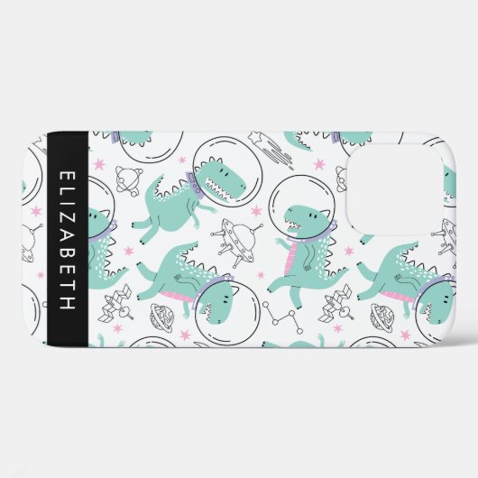 Ruimtedinosaurussen, Schattigee dinosaurussen, Ste Case-Mate iPhone Case (Achterkant (horizontaal))