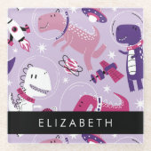 Ruimtedinosaurussen, Schattigee dinosaurussen, Ste Glazen Onderzetter (Voorkant)