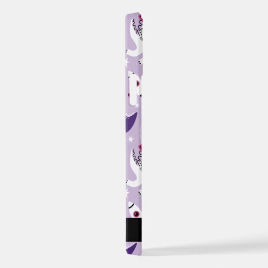 Ruimtedinosaurussen, Schattigee dinosaurussen, Ste iPhone Hoesje (Rechterkant)