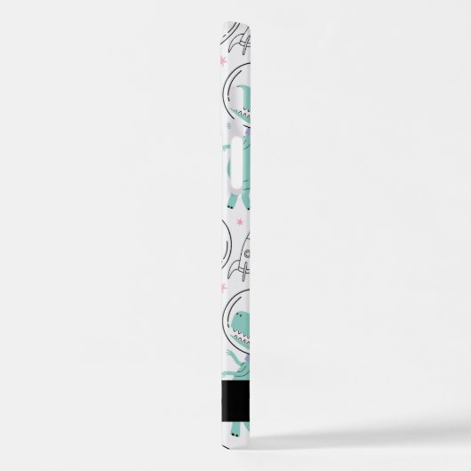 Ruimtedinosaurussen, Schattigee dinosaurussen, Ste iPhone Hoesje (Linkerkant)