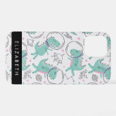 Ruimtedinosaurussen, Schattigee dinosaurussen, Ste iPhone Hoesje (Achterkant horizontaal)