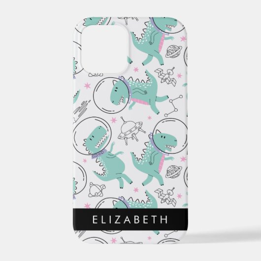 Ruimtedinosaurussen, Schattigee dinosaurussen, Ste iPhone Hoesje (Achterkant)
