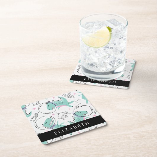 Ruimtedinosaurussen, Schattigee dinosaurussen, Ste Kartonnen Onderzetters (Insitu)