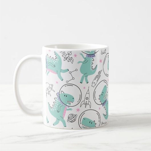 Ruimtedinosaurussen, Schattigee dinosaurussen, Ste Koffiemok (Links)