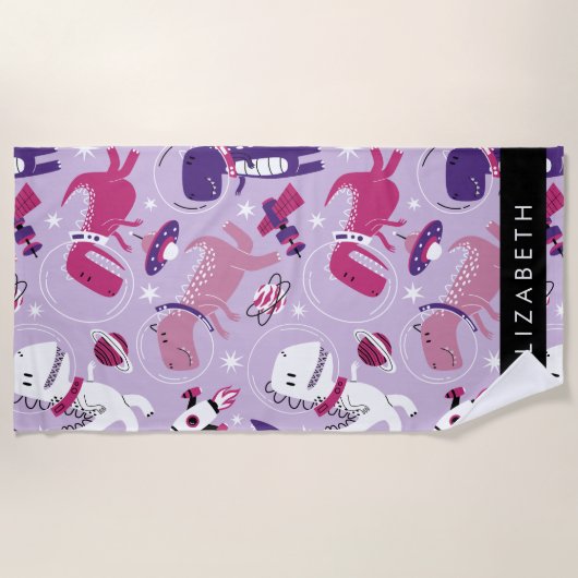 Ruimtedinosaurussen, Schattigee dinosaurussen, Ste Strandlaken (Voorkant)