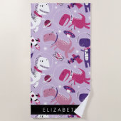 Ruimtedinosaurussen, Schattigee dinosaurussen, Ste Strandlaken (Voorkant)