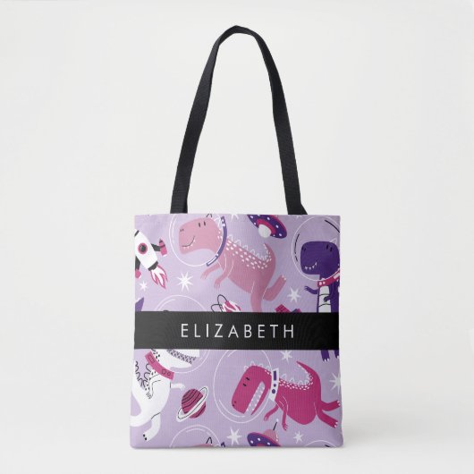 Ruimtedinosaurussen, Schattigee dinosaurussen, Ste Tote Bag (Voorkant)