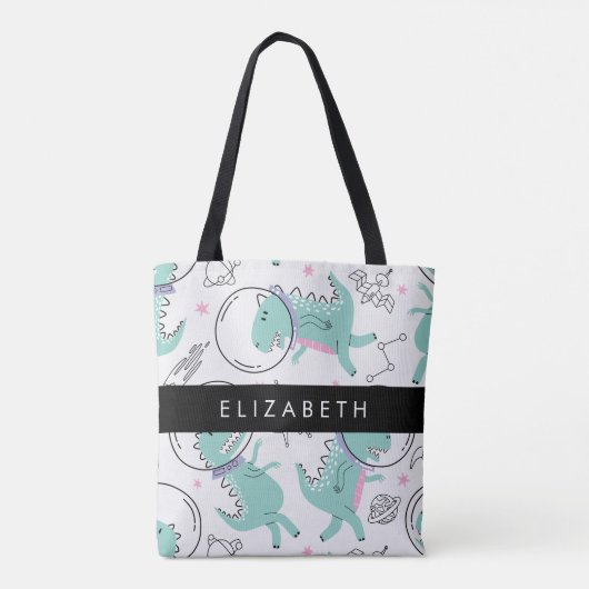 Ruimtedinosaurussen, Schattigee dinosaurussen, Ste Tote Bag (Achterkant)