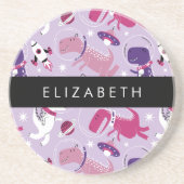 Ruimtedinosaurussen, Schattigee dinosaurussen, Ste Zandsteen Onderzetter (Voorkant)