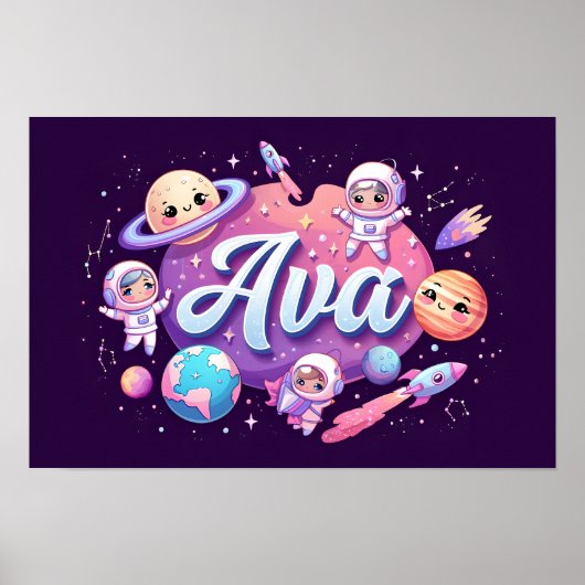 Ruimtedromen Ava Wall Art Poster (Voorkant)
