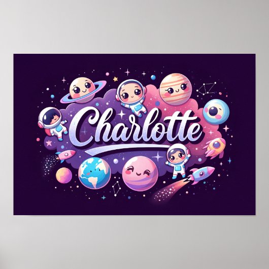 Ruimtedromen Charlotte Wall Art Poster (Voorkant)