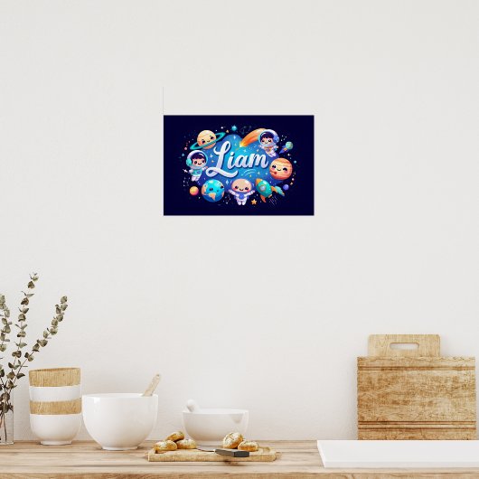 Ruimtedromen Liam Wall Art Poster (Keuken)