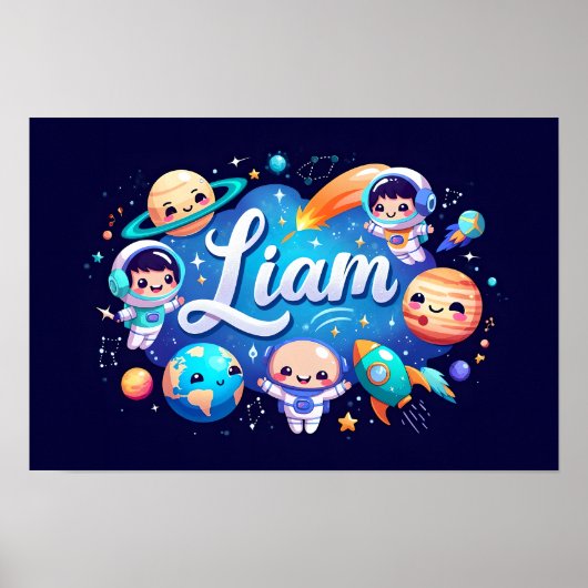 Ruimtedromen Liam Wall Art Poster (Voorkant)