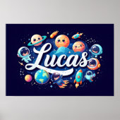 Ruimtedromen Lucas Wall Art Poster (Voorkant)