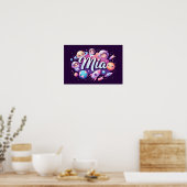 Ruimtedromen Mia Wall Art Poster (Keuken)