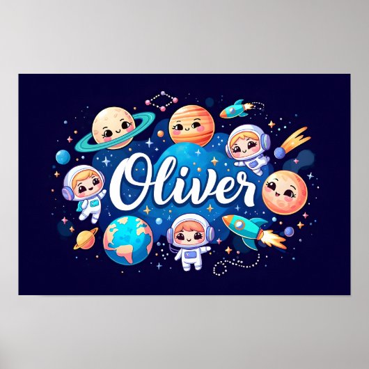 Ruimtedromen Oliver Wall Art Poster (Voorkant)