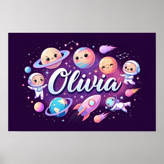 Ruimtedromen Olivia Wall Art Poster (Voorkant)