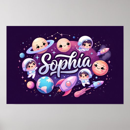 Ruimtedromen Sophia Wall Art Poster (Voorkant)
