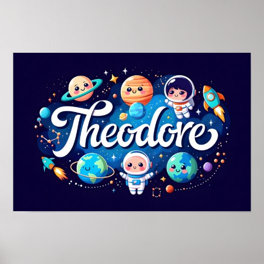 Ruimtedromen Theodore Wall Art Poster (Voorkant)