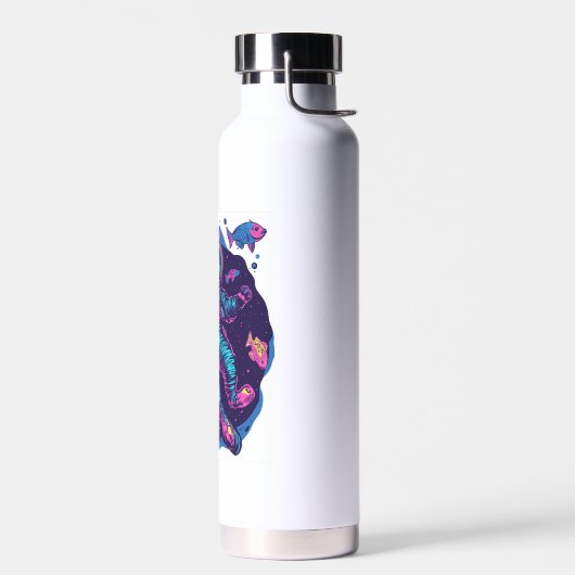 Ruimtedroomkat � Grappige Vaporwave Galaxy Kitty Waterfles (Links)