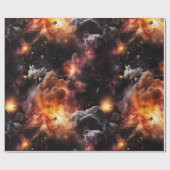 Ruimteexplosies inpakpapier (Vlak)