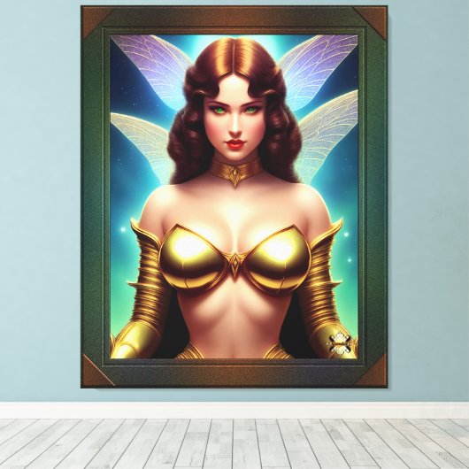 Ruimtefee van de Gouden Eeuw van Xzendor7 Canvas Afdruk (Insitu (Houten vloer))