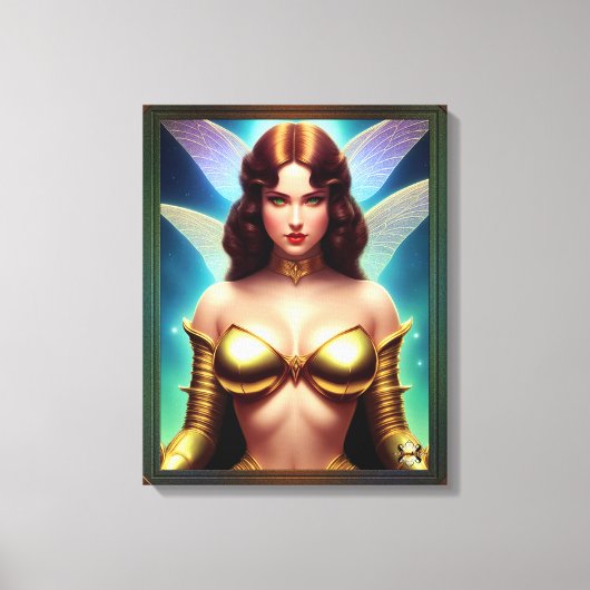 Ruimtefee van de Gouden Eeuw van Xzendor7 Canvas Afdruk (Voorkant)