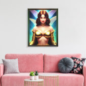 Ruimtefee van de Gouden Eeuw van Xzendor7 Canvas Afdruk (Insitu (Woonkamer))