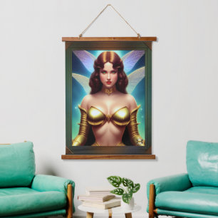Ruimtefee van de Gouden Eeuw van Xzendor7 Hangend Wandkleed