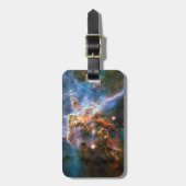 Ruimtegalaxiale nebula. Universe sterren. Hubble N Bagagelabel (Voorkant verticaal)