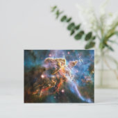 Ruimtegalaxiale nebula. Universe sterren. Hubble N Briefkaart (Staand voorkant)