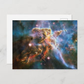 Ruimtegalaxiale nebula. Universe sterren. Hubble N Briefkaart (Voorkant / Achterkant)